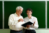 Teacher and older student talking Teacher and older student talking