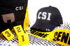 CSI hat, caution tape CSI hat, caution tape