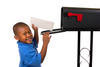 Young boy looking into a mail box Young boy looking into a mail box