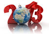 2013 encompassing a world globe 2013 encompassing a world globe