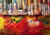 Paint brushes and paint Paint brushes and paint