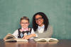 two kids reading two kids reading