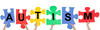 puzzle pieces that spell out "Autism" puzzle pieces that spell out "Autism"