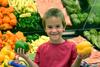 boy in grocery store boy in grocery store