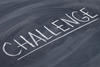 'challenge' written on the chalkboard 'challenge' written on the chalkboard