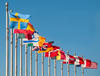 row of flags row of flags