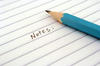 pencil on a notepad pencil on a notepad