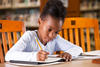 Young girl writing Young girl writing