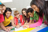 students working together students working together