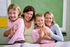 parents with their students in class parents with their students in class