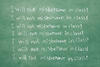"I Will not misbehave" written on a chalkboard "I Will not misbehave" written on a chalkboard