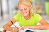 girl writing girl writing