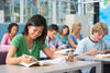 Students answering text-dependent questions Students answering text-dependent questions