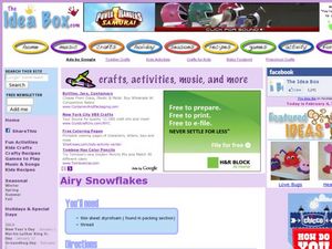Airy Snowflakes Activity Airy Snowflakes Activity