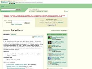Charles Darwin Lesson Plan Charles Darwin Lesson Plan