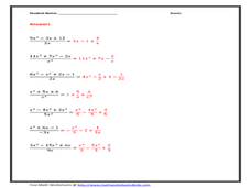 Printables Division Of Polynomials Worksheet division of polynomials by monomials worksheet abitlikethis divide the 8th 10th grade worksheet