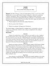 Candide essay questions