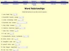 ESL Quiz - Word Relationships (Charles Kelly) I-TESL-J Lesson Plan ESL Quiz - Word Relationships (Charles Kelly) I-TESL-J Lesson Plan