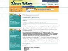 Estimation and Measurement Lesson Plan Estimation and Measurement Lesson Plan