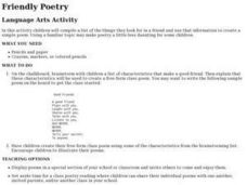 Friendly Poetry Activity Friendly Poetry Activity