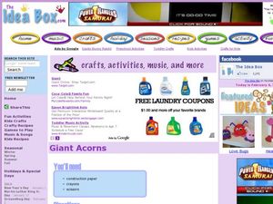 Giant Acorns Activity Giant Acorns Activity