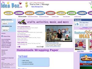 Homemade Wrapping Paper Activity Homemade Wrapping Paper Activity