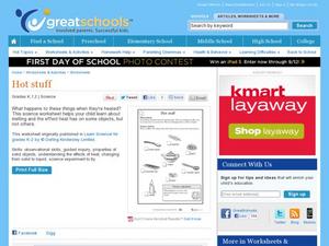 Hot Stuff Worksheet Hot Stuff Worksheet