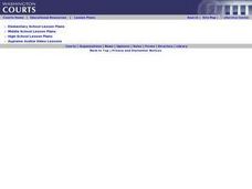 Judges in the Classroom: Mediation Lesson Plan Judges in the Classroom: Mediation Lesson Plan