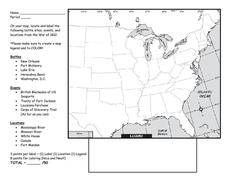 Printables Louisiana Purchase Map Worksheet louisiana purchase map worksheet imperialdesignstudio amp war of 1812 activity worksheet