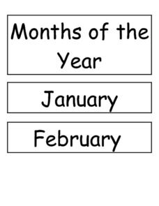 Months of the Year Kindergarten - 5th Grade Printables & Template ...