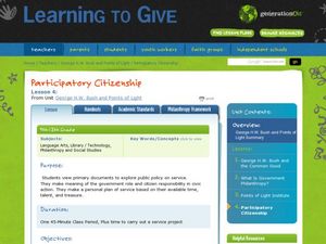 Participatory Citizenship Lesson Plan Participatory Citizenship Lesson Plan