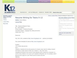 Buy resume for writing lesson plans
