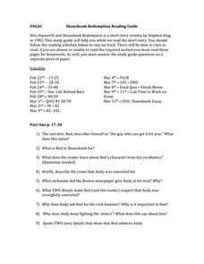 Rita hayworth and shawshank redemption study questions Rita hayworth and shawshank redemption study questions