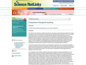 Temperature Changes Everything Lesson Plan Temperature Changes Everything Lesson Plan