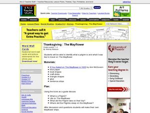 Thanksgiving: The Mayflower Lesson Plan Thanksgiving: The Mayflower Lesson Plan
