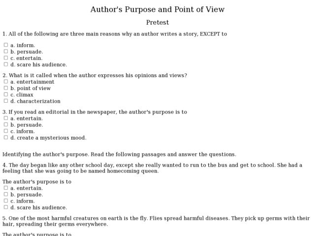 Pictures Point Of View Worksheets 6th Grade Beatlogcarnival Authors Point Of View Worksheets Karibunicollies