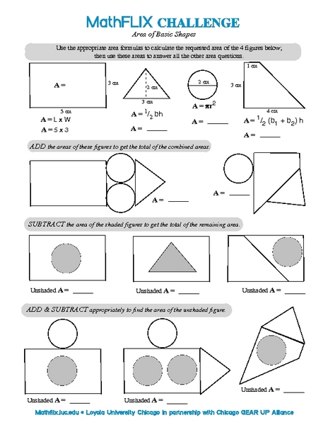 Worksheets Area Of Composite Shapes Worksheet area of composite figures worksheet
