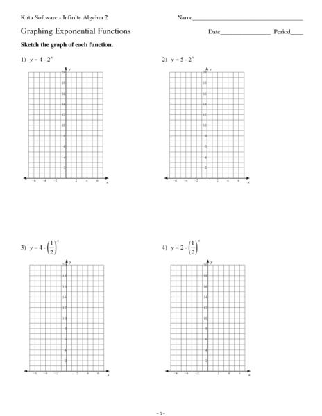 Printables Exponential Functions Worksheet exponential functions worksheet answers davezan graphing davezan