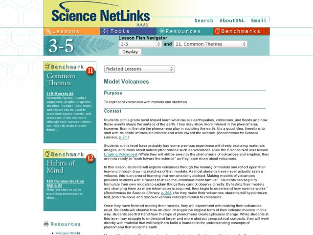 Model Volcanoes Lesson Plan Model Volcanoes Lesson Plan