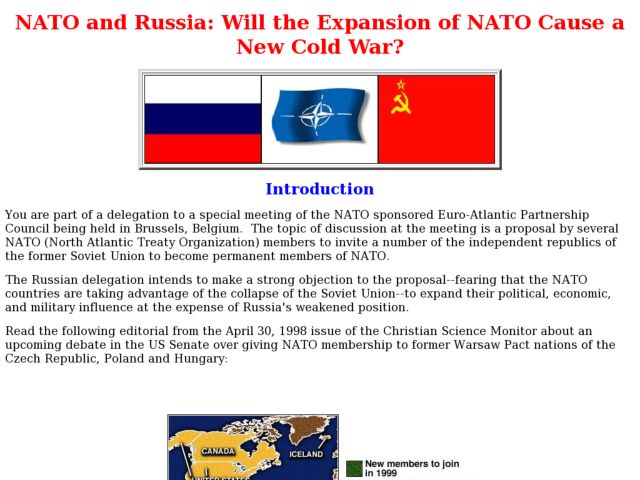 a discussion of the objections to and advantages of nato membership a discussion of the objections to and advantages of nato membership