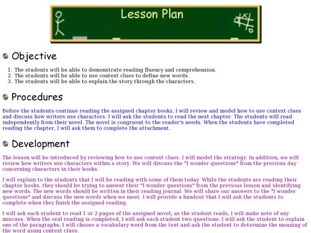 4th grade reading comprehension lesson plan 4th grade reading comprehension lesson plan