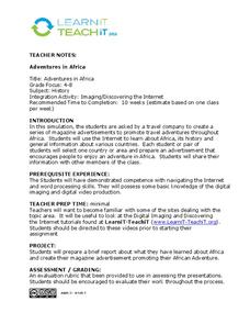 Adventures in Africa Lesson Plan Adventures in Africa Lesson Plan