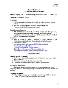 Adverbs Lesson Plan Adverbs Lesson Plan