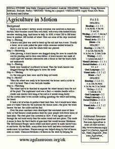 Agriculture in Motion Lesson Plan Agriculture in Motion Lesson Plan