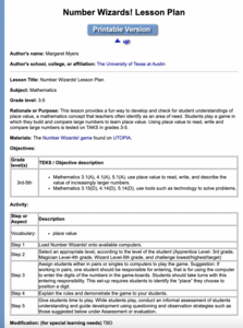 Number Wizards! Lesson Plan Lesson Plan Number Wizards! Lesson Plan Lesson Plan