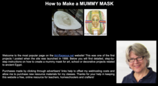 How to Make a Mummy Mask Lesson Plan How to Make a Mummy Mask Lesson Plan
