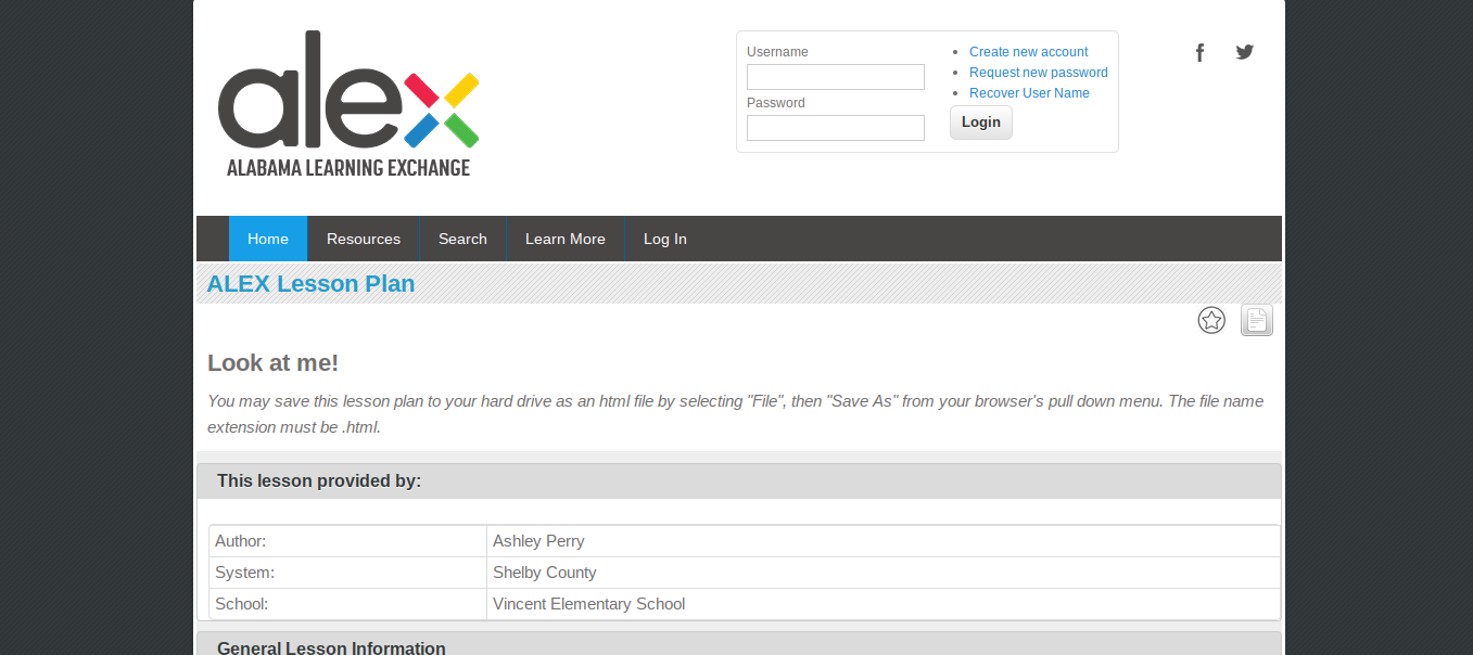 Look at me! Lesson Plan Look at me! Lesson Plan
