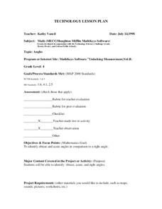 Angles Lesson Plan Angles Lesson Plan