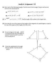 Area of Quadrilaterals Worksheet Area of Quadrilaterals Worksheet