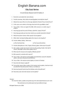 Around Derby Museum and Art Gallery Worksheet Around Derby Museum and Art Gallery Worksheet